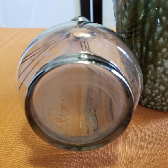 Vintage Scandinavian Smoked Glass Vase - Holmegaard - Picture 5 of 5